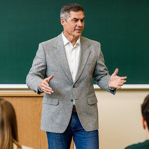 Barrington Mens 100% Silk Sport Jacket 40R Black/White Herringbone Tweed